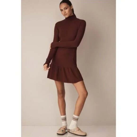 NWT Anthropologie Sundays Andes Mini Dress Neutral Size Medium - Picture 1 of 13